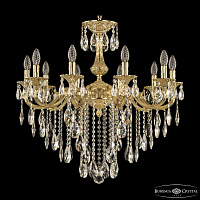 Подвесная хрустальная люстра Bohemia Ivele Crystal Verona 72101/10/250 B G