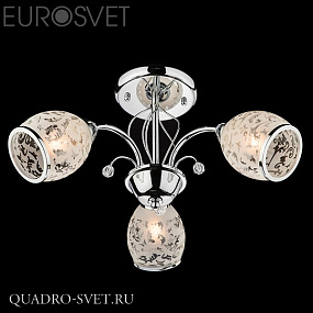 Люстра потолочная EUROSVET 30026 30026/3 хром