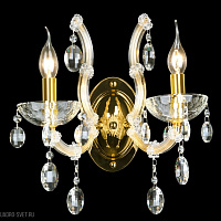 Бра Crystal Lux HOLLYWOOD AP2 GOLD