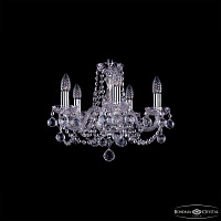 Хрустальная подвесная люстра Bohemia IVELE Crystal 1402/5/141/Ni/Balls
