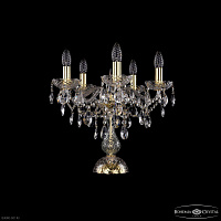 Настольная лампа с хрусталем Bohemia IVELE Crystal 1415L/5/141-39 G