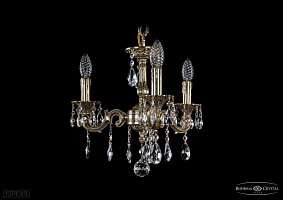 Литая подвесная люстра с хрусталем Bohemia IVELE Crystal 1707/3/125/A/GB