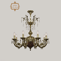 Хрустальная подвесная люстра Bohemia Art Classic 31.12.8.KR175SP.250IT.GB.Sp.Amber.Blue.1A