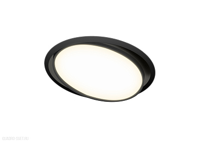 Встраиваемая поворотная светодиодная панель Donolux Moon DL18813/15W Black R