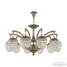 Подвесная хрустальная люстра Bohemia Ivele Crystal Verona 72111R/10/300 AZ GB