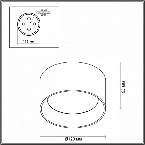 Накладной светодиодный светильник Odeon Light OBEN 6622/10CL