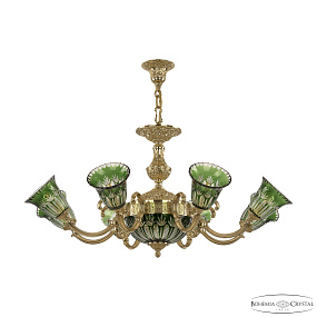 Подвесная люстра Bohemia Ivele Crystal Verona 72213P/8/210 G P2 U Clear-Green/H-1I
