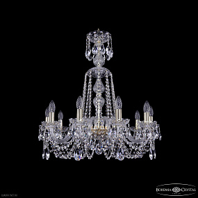 Хрустальная подвесная люстра Bohemia IVELE Crystal 1402/10/240/XL-73 G