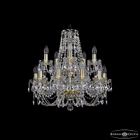 Большая хрустальная люстра Bohemia IVELE Crystal 1406/10+5/195/2d G