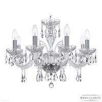 Хрустальная подвесная люстра Bohemia IVELE Crystal 118/8/195 Ni