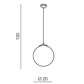 Подвесной светильник Azzardo White ball 20 AZ1325