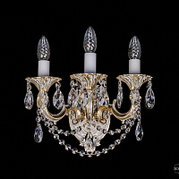 Бра литое с хрусталем Bohemia IVELE Crystal 1702B/3/175 C/GW