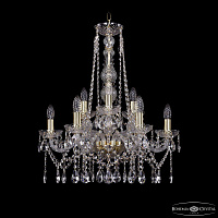 Большая хрустальная люстра Bohemia IVELE Crystal 1413/6+3/200/h-66 G