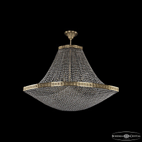 Большая хрустальная люстра Bohemia IVELE Crystal 19323/H1/100IV Pa