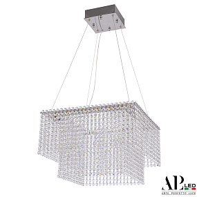 Хрустальная подвесная светодиодная люстра APL LED Sicilia SH04.42.C.Ni.4000