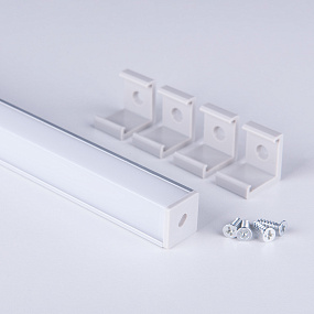 Квадратный угловой алюминиевый профиль для LED ленты Elektrostandard LL-2-ALP009
