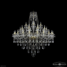 Большая хрустальная люстра Bohemia IVELE Crystal 1415/20+10+5/460 G