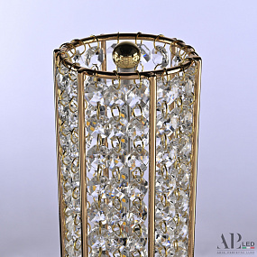 Хрустальная светодиодная настольная лампа APL LED Rimini S500.L6.8-64.A.3000.Gold