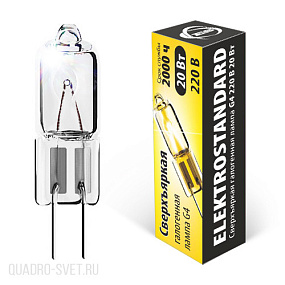 Лампа галогенная Elektrostandard G4 220V20W сверхъяркая (BХ101)
