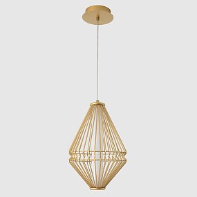 Подвесной светодиодный светильник Crystal Lux CUADRA SP18W LED GOLD