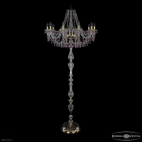 Торшер с хрусталем Bohemia IVELE Crystal 1410T1/10/300-210 G V7010
