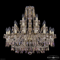 Большая хрустальная люстра Bohemia IVELE Crystal 1403/16+8+4/300 G M801