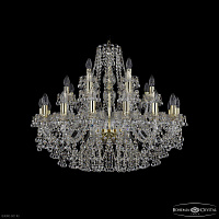 Большая хрустальная люстра Bohemia IVELE Crystal 1409/16+8+4/300 G