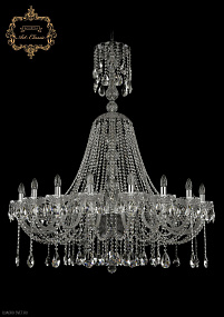 Большая хрустальная люстра Bohemia Art Classic 11.12.18.400.XL-136.Cr.Sp