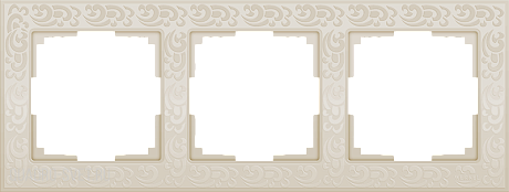 Рамка на 3 поста (слоновая кость) Werkel WL05-Frame-03-ivory