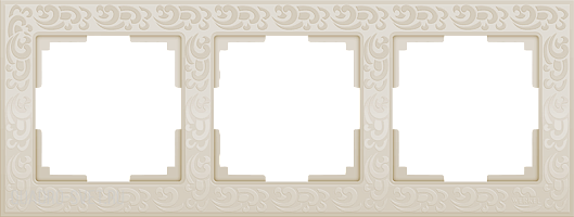 Рамка на 3 поста (слоновая кость) Werkel WL05-Frame-03-ivory