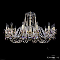 Большая хрустальная люстра Bohemia IVELE Crystal 1402/12/360 G R801