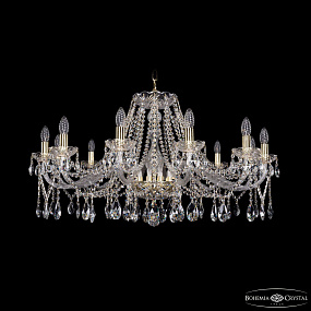 Хрустальная подвесная люстра Bohemia IVELE Crystal 1413/12/360/G