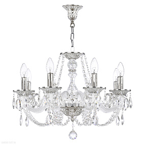 Хрустальная подвесная люстра Bohemia IVELE Crystal 1601/8/195 NW