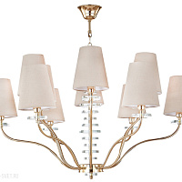 Большая люстра Crystal Lux ARMANDO SP6+6 GOLD
