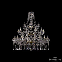 Большая хрустальная люстра Bohemia IVELE Crystal 1413/20+10+5/530/3d G