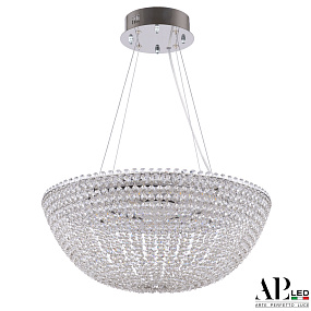 Хрустальная подвесная светодиодная люстра APL LED Sicilia SH501.0.50.A.LED -DIM.Ni