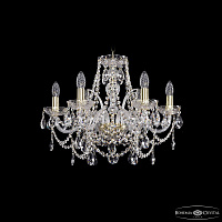 Хрустальная подвесная люстра Bohemia IVELE Crystal 1411/6/195/G