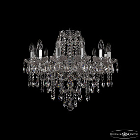 Хрустальная подвесная люстра Bohemia IVELE Crystal 1415/12/220 Ni
