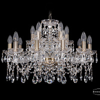 Хрустальная подвесная люстра Bohemia IVELE Crystal 1413/10+5/220/Pa