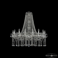 Большая хрустальная люстра Bohemia IVELE Crystal 1413/16/360/h-100 Ni