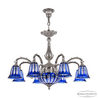 Подвесная люстра Bohemia Ivele Crystal Verona 72109P/8/210 Ni P2 D Clear-Blue/H-1H