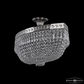 Большая хрустальная люстра Bohemia IVELE Crystal 19273/90IV Ni