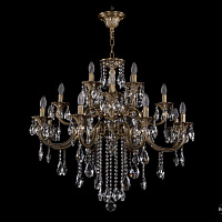 Литая подвесная люстра с хрусталем Bohemia IVELE Crystal 1722/8+4+4/335/B/FP