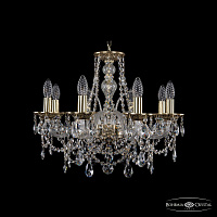 Хрустальная подвесная люстра Bohemia IVELE Crystal 1611/8/195/GB