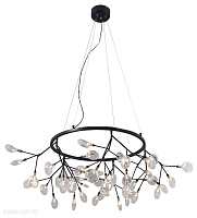 Люстра большая Crystal Lux EVITA SP45 D BLACK/TRANSPARENT