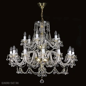 Большая хрустальная люстра ArtGlass ANDREA XVIII. FULL CUT ST CE