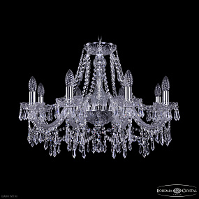 Хрустальная подвесная люстра Bohemia IVELE Crystal 1403/8/240 Ni