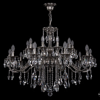 Литая подвесная люстра с хрусталем Bohemia IVELE Crystal 1703/20/360/B/NB