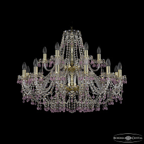 Хрустальная подвесная люстра Bohemia IVELE Crystal 1410/10+5/300/2d G V7010