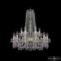 Большая хрустальная люстра Bohemia IVELE Crystal 1410/12+6/240/h-74 G V7010